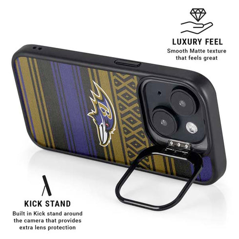 NFL Baltimore Ravens Trailblazer iPhone 14 Plus Kickstand Case