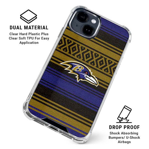NFL Baltimore Ravens Trailblazer iPhone 15 Clear Case
