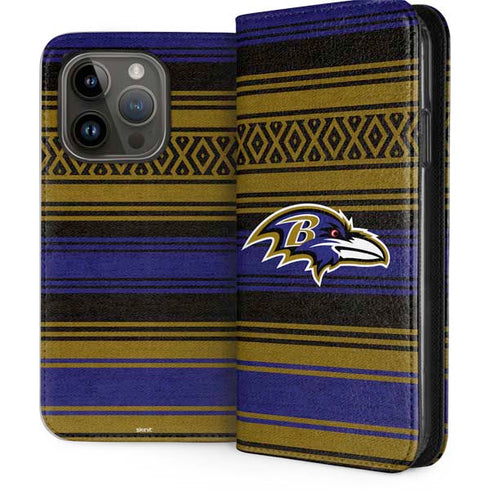 NFL Baltimore Ravens Trailblazer iPhone 15 Pro Folio Case