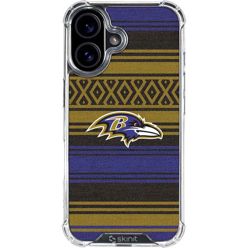 NFL Baltimore Ravens Trailblazer iPhone 16 Plus Clear Case