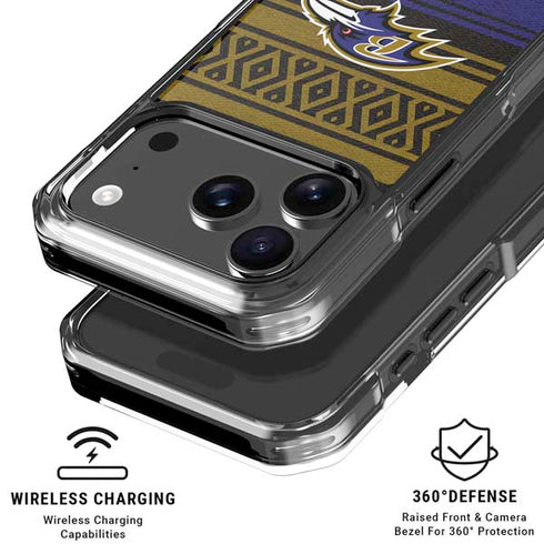 NFL Baltimore Ravens Trailblazer iPhone 18 Pro Clear Case