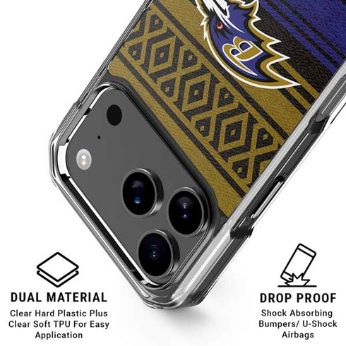 NFL Baltimore Ravens Trailblazer iPhone 18 Pro Clear Case