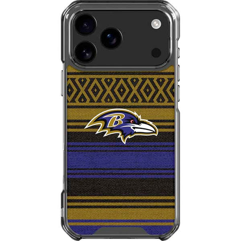 NFL Baltimore Ravens Trailblazer iPhone 18 Pro Max Clear Case