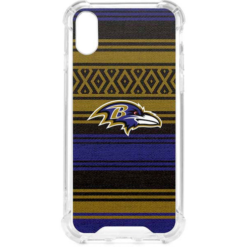 NFL Baltimore Ravens Trailblazer iPhone XS Clear Case