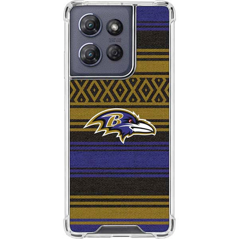 NFL Baltimore Ravens Trailblazer Moto G 5G (2025) Clear Case