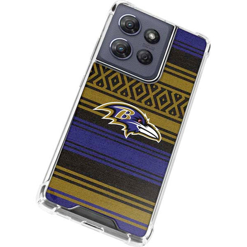 NFL Baltimore Ravens Trailblazer Moto G 5G (2025) Clear Case