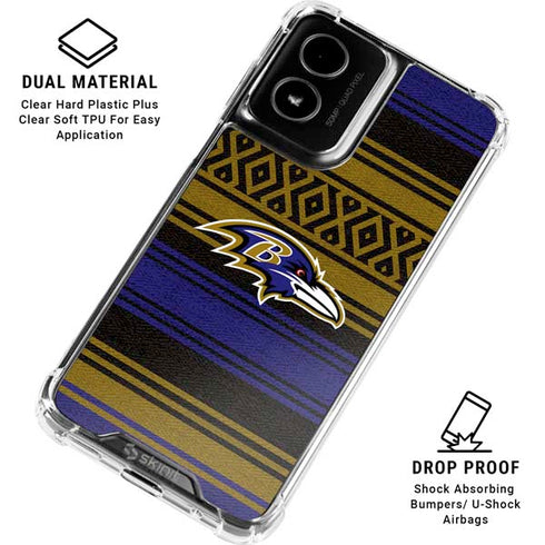 NFL Baltimore Ravens Trailblazer Moto G Power 5G (2024) Clear Case