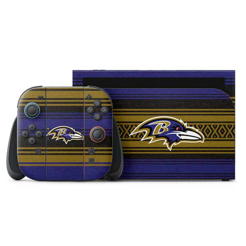 NFL Baltimore Ravens Trailblazer Nintendo Switch 2 (2025) with Joy-Con Skin