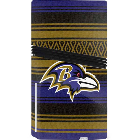 NFL Baltimore Ravens Trailblazer PS5 Pro Disk Console Skin