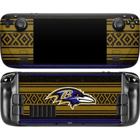 NFL Baltimore Ravens Trailblazer Steam Deck Handheld Gaming Computer OLED Skin