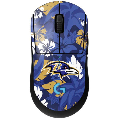 NFL Baltimore Ravens Tropical Print G Pro Wireless Gaming Mouse Skin