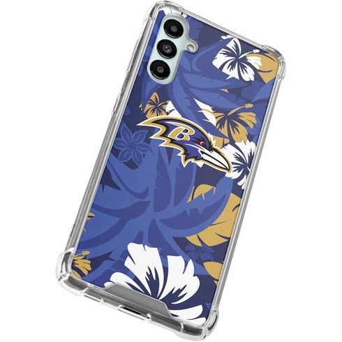 NFL Baltimore Ravens Tropical Print Gabb Phone 4 Clear Case