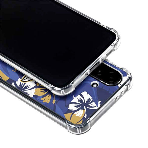 NFL Baltimore Ravens Tropical Print Galaxy A36 5G Clear Case