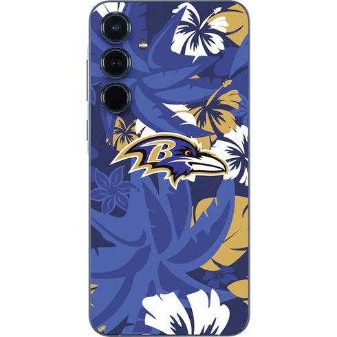 NFL Baltimore Ravens Tropical Print Galaxy A36 5G Skin
