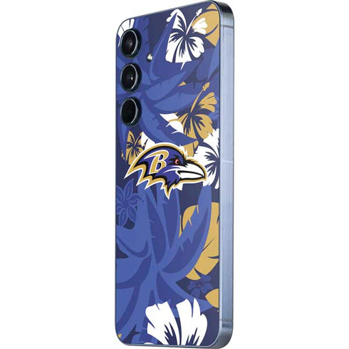 NFL Baltimore Ravens Tropical Print Galaxy A36 5G Skin