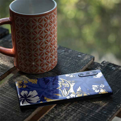 NFL Baltimore Ravens Tropical Print Galaxy Note 10 Plus Skin
