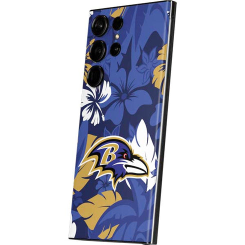 NFL Baltimore Ravens Tropical Print Galaxy Skins