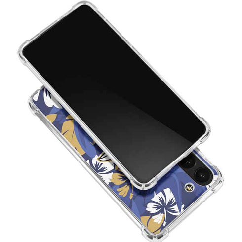 NFL Baltimore Ravens Tropical Print Galaxy S24 FE Clear Case