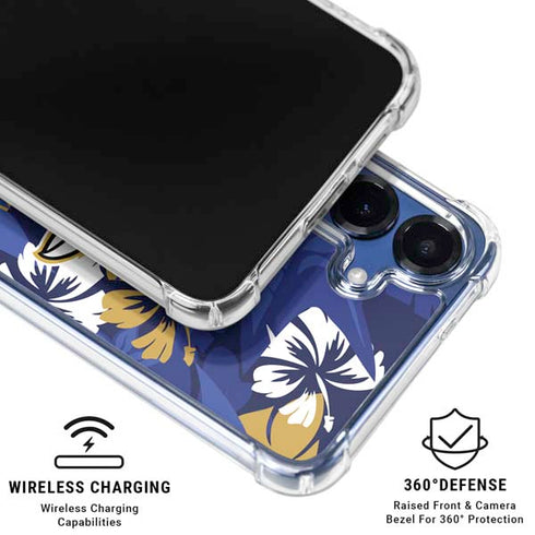 NFL Baltimore Ravens Tropical Print Galaxy S25 Clear Case