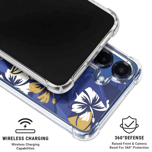 NFL Baltimore Ravens Tropical Print Galaxy S25 Plus Clear Case