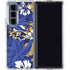 NFL Baltimore Ravens Tropical Print Galaxy Z Fold5 5G Clear Case