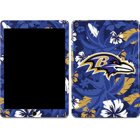 NFL Baltimore Ravens Tropical Print iPad Skins