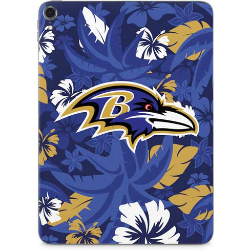 NFL Baltimore Ravens Tropical Print Apple iPad Pro Skin