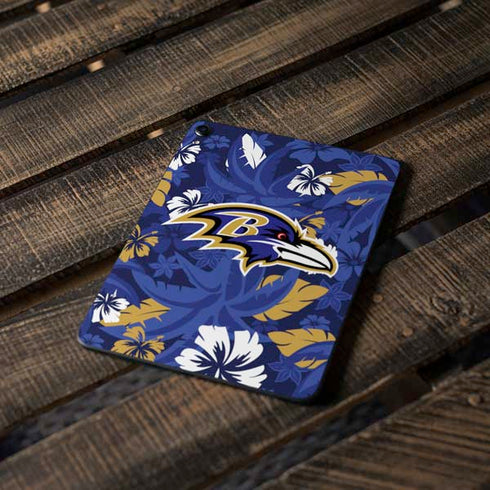 NFL Baltimore Ravens Tropical Print Apple iPad Pro Skin