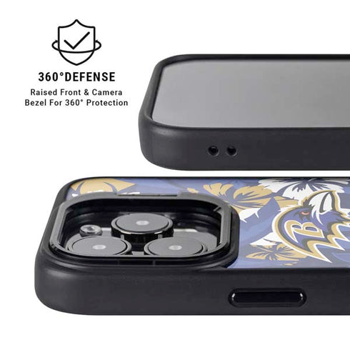 NFL Baltimore Ravens Tropical Print iPhone 13 Pro Kickstand Case