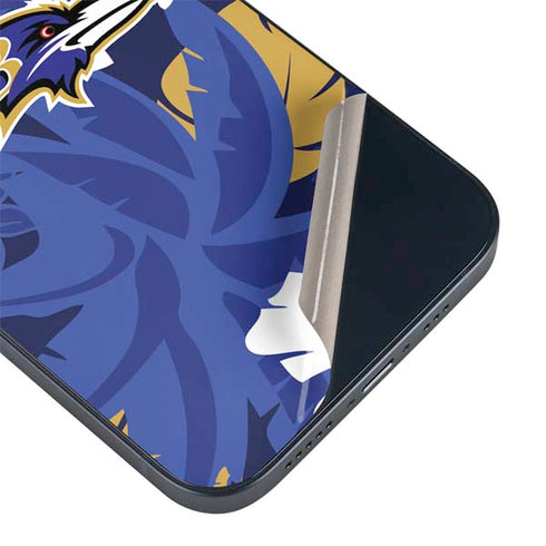 NFL Baltimore Ravens Tropical Print iPhone 15 Skin