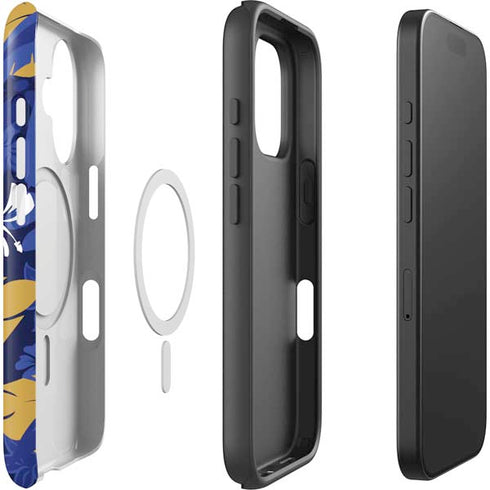 NFL Baltimore Ravens Tropical Print iPhone 16 Magsafe Impact Case