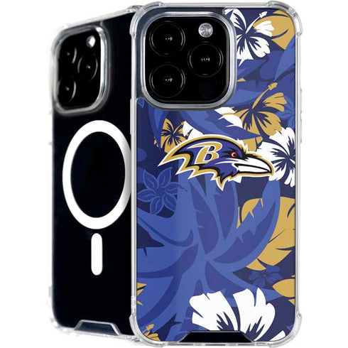 NFL Baltimore Ravens Tropical Print iPhone 16 Pro MagSafe Case