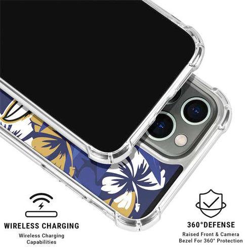 NFL Baltimore Ravens Tropical Print iPhone 16 Pro Max Clear Case