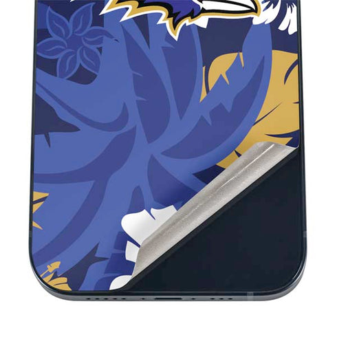 NFL Baltimore Ravens Tropical Print iPhone 16 Skin