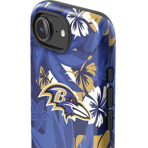 NFL Baltimore Ravens Tropical Print iPhone 16e Impact Case