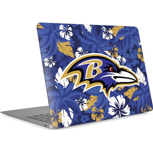 NFL Baltimore Ravens Tropical Print Apple MacBook Air Skin