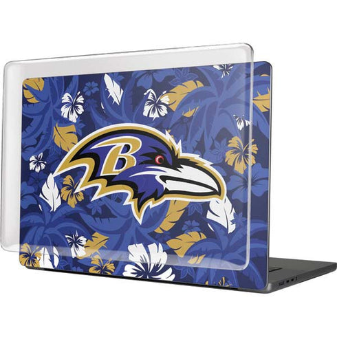 NFL Baltimore Ravens Tropical Print MacBook Cases