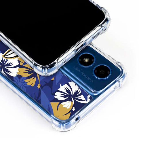 NFL Baltimore Ravens Tropical Print Moto G 5G (2024) Clear Case