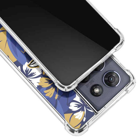 NFL Baltimore Ravens Tropical Print Moto G Stylus 5G (2025) Clear Case