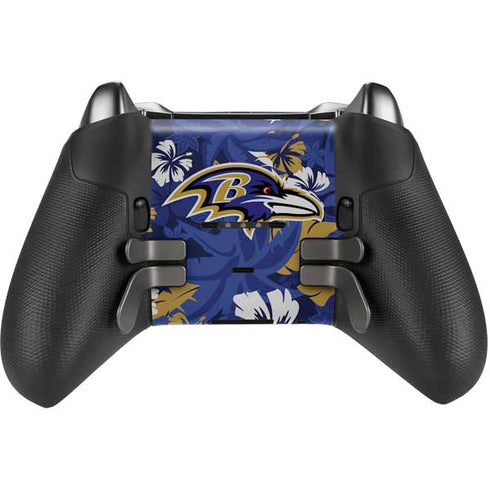 NFL Baltimore Ravens Tropical Print Xbox Elite Wireless Controller Series 2 Skin