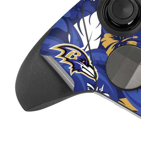 NFL Baltimore Ravens Tropical Print Xbox Elite Wireless Controller Series 2 Skin