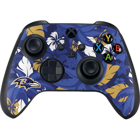 NFL Baltimore Ravens Tropical Print Xbox Series X Bundle Skin