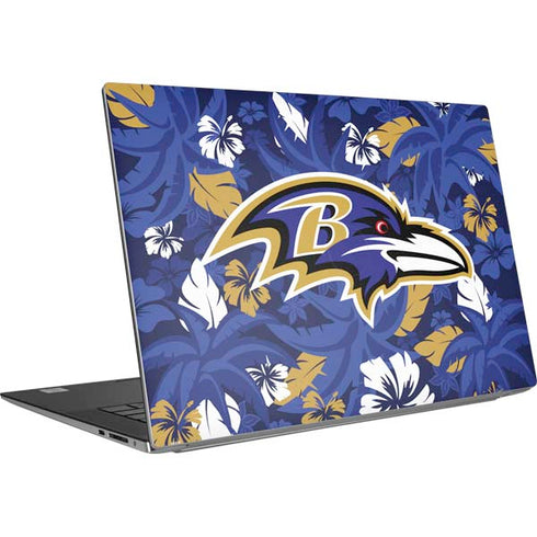 NFL Baltimore Ravens Tropical Print Dell XPS Skin