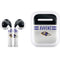 NFL Baltimore Ravens White Striped Apple AirPods Skin
