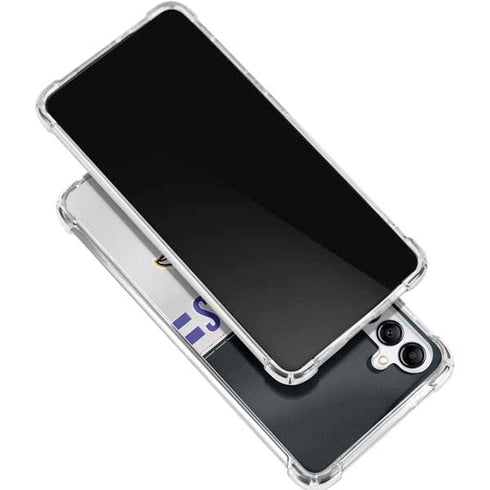 NFL Baltimore Ravens White Striped Gabb Phone 4 Clear Case