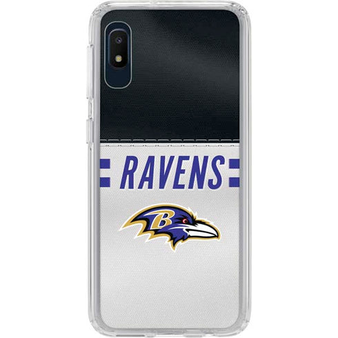 NFL Baltimore Ravens White Striped Galaxy Cases