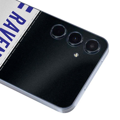 NFL Baltimore Ravens White Striped Galaxy A35 5G Skin
