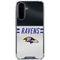 NFL Baltimore Ravens White Striped Galaxy A36 5G Clear Case
