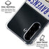 NFL Baltimore Ravens White Striped Galaxy A36 5G Clear Case
