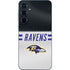 NFL Baltimore Ravens White Striped Galaxy A36 5G Skin